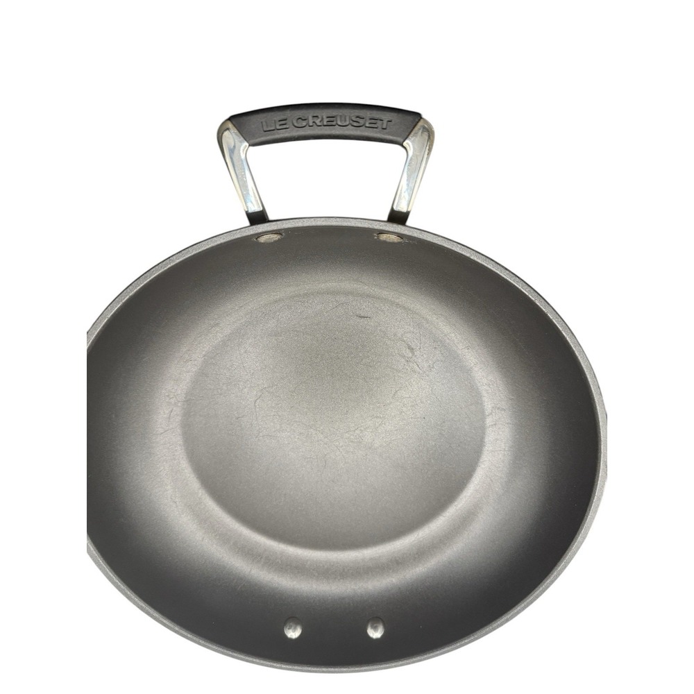 Le Creuset 12" 30cm Nonstick Saute Pan w/ Lid 3.7L Double Handle EUC - Picture 8 of 16